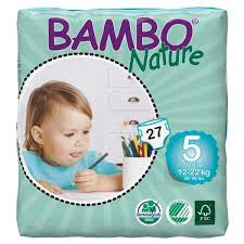 Børneble, tape ble, Bambo Nature, Midi 3 - 5-9 kg,